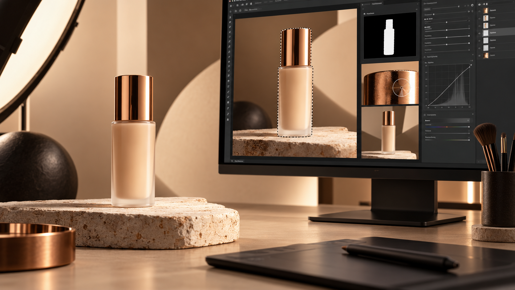 Commercial Product Retouch example for affinity photo editor