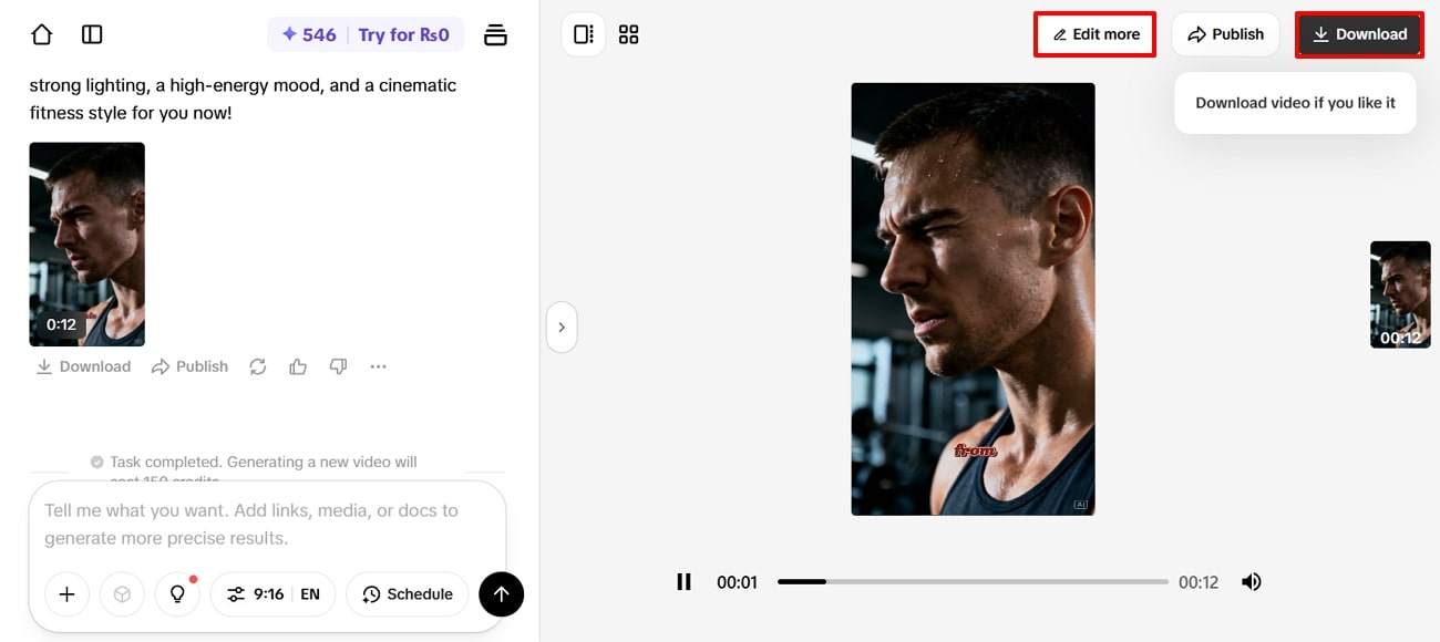 i-download ang nagawang reels