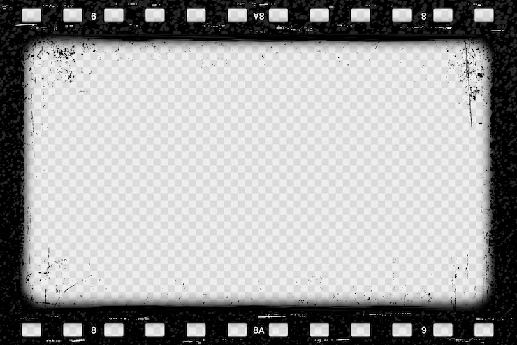 Vintage film edges photo frame for edits