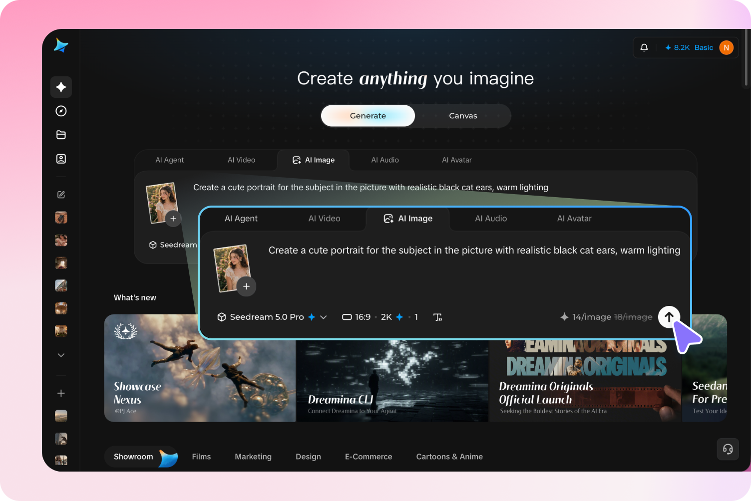 Étape 1 : Notez les invites ou téléchargez votre image