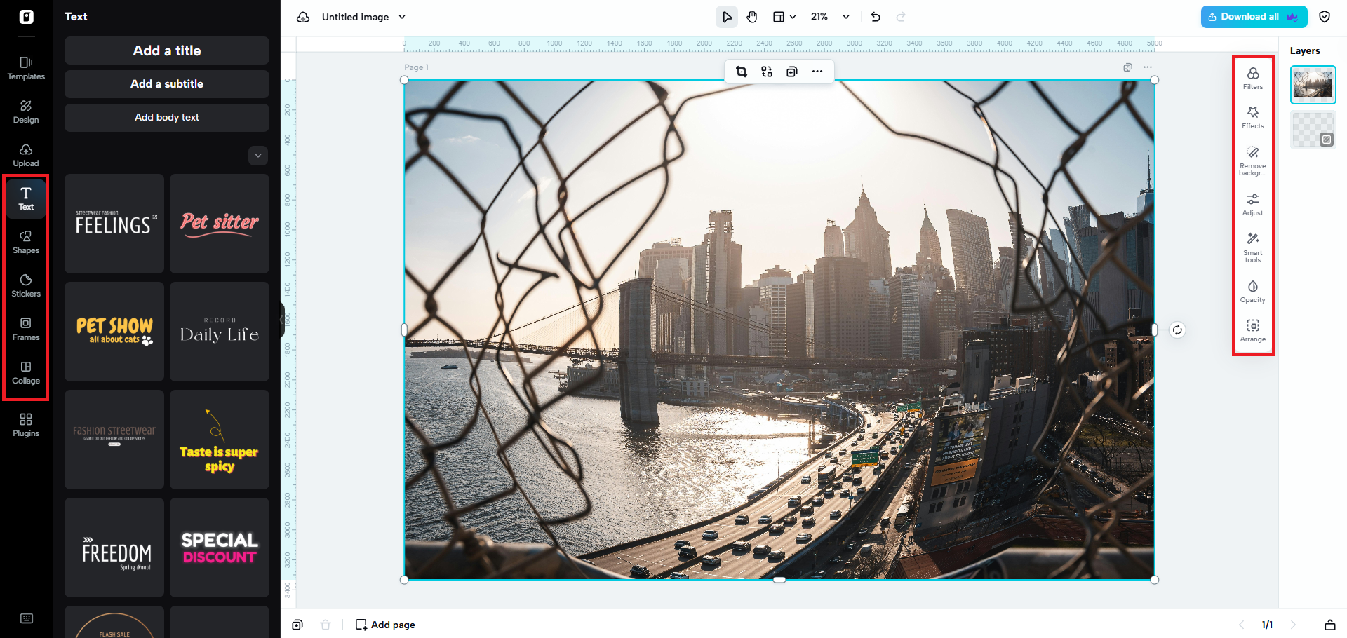 Finalize your photo