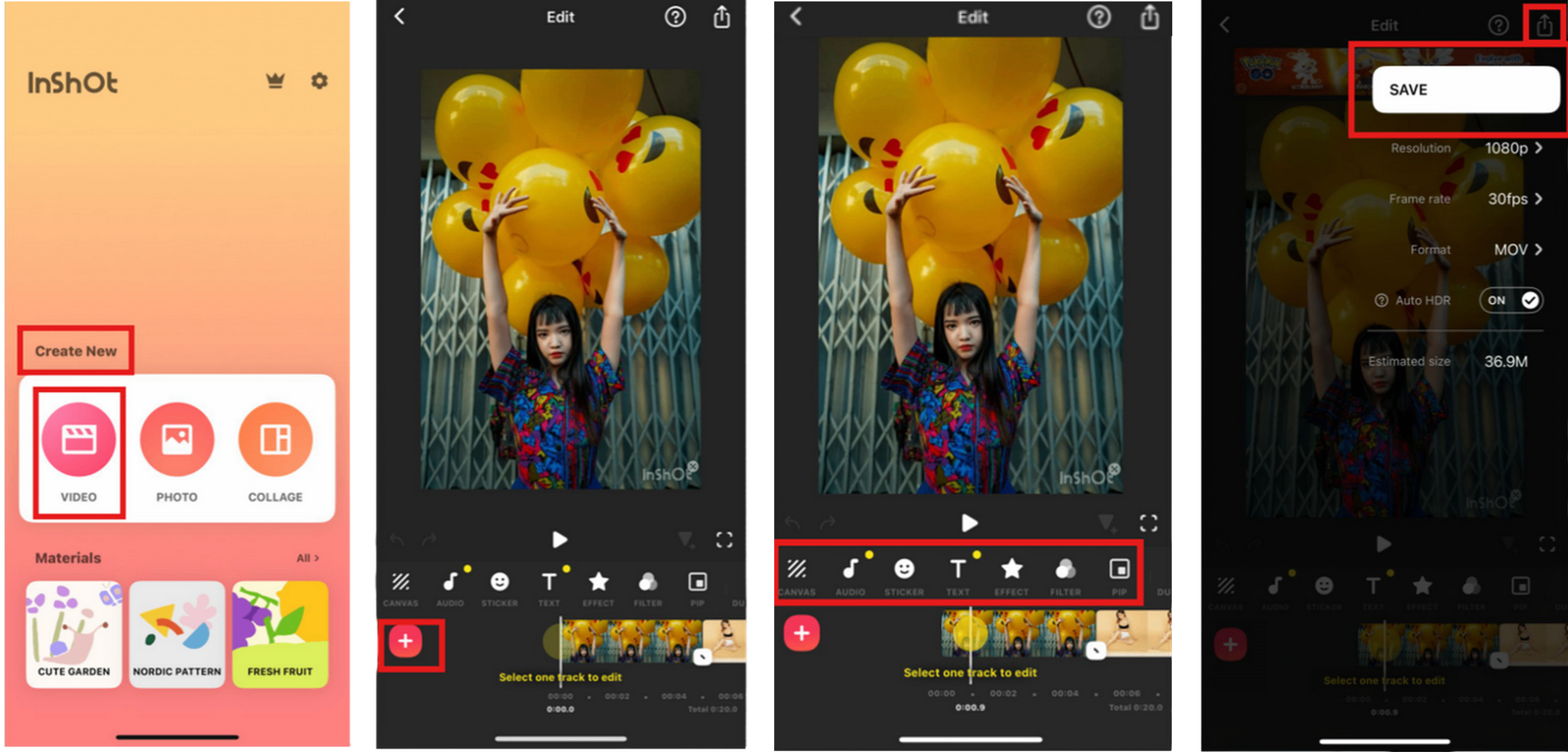 skapa video från foton iPhone