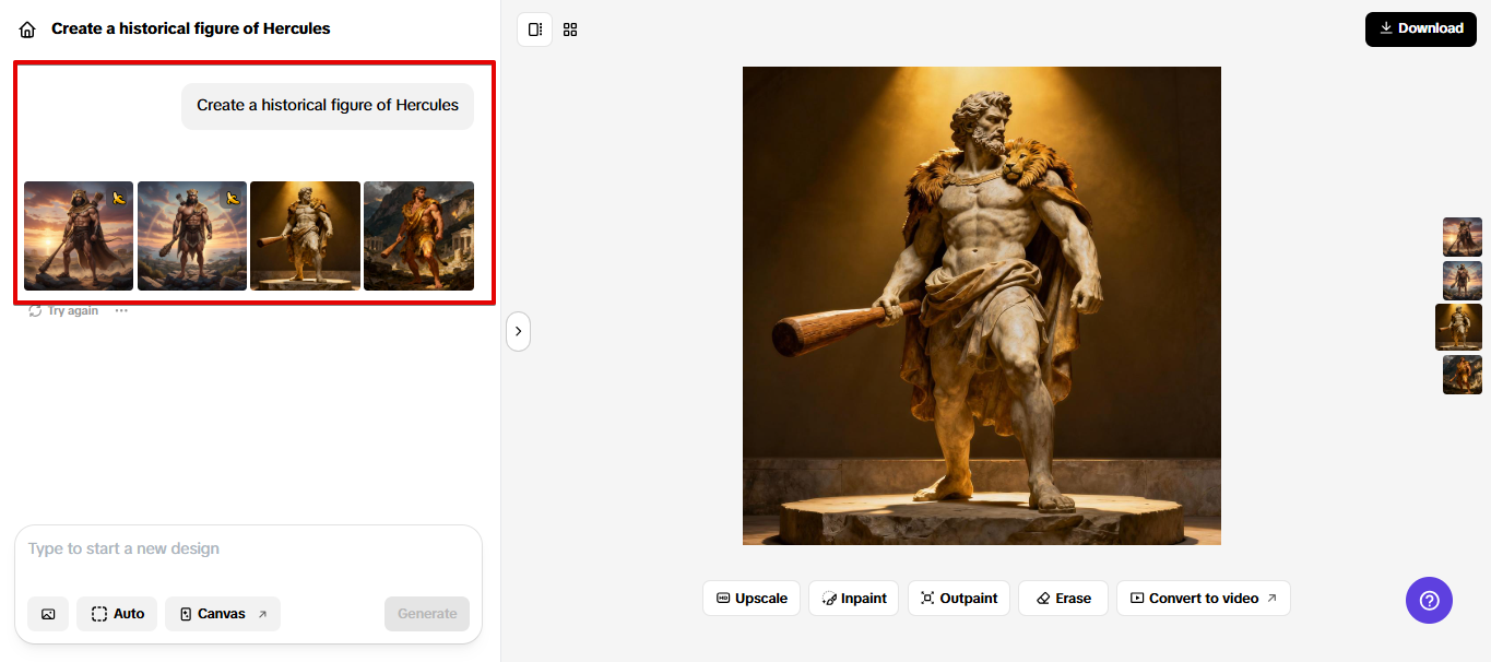 Imagens baseadas em conhecimento a partir de prompt no Pippit