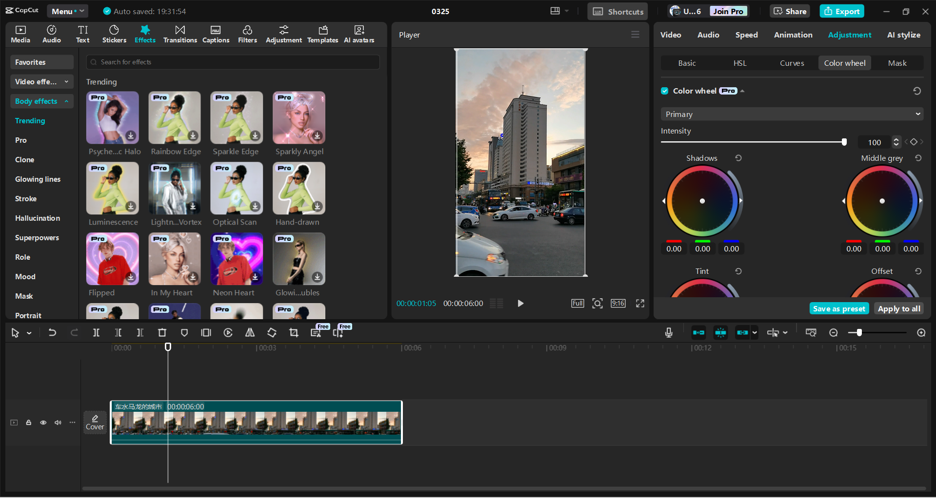 Interface of the CapCut desktop video editor - a user friendly way to edit reels for Instagram