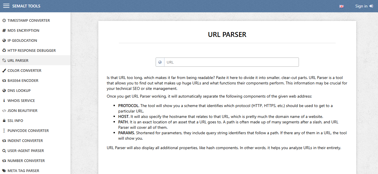 Semalt URL Parser