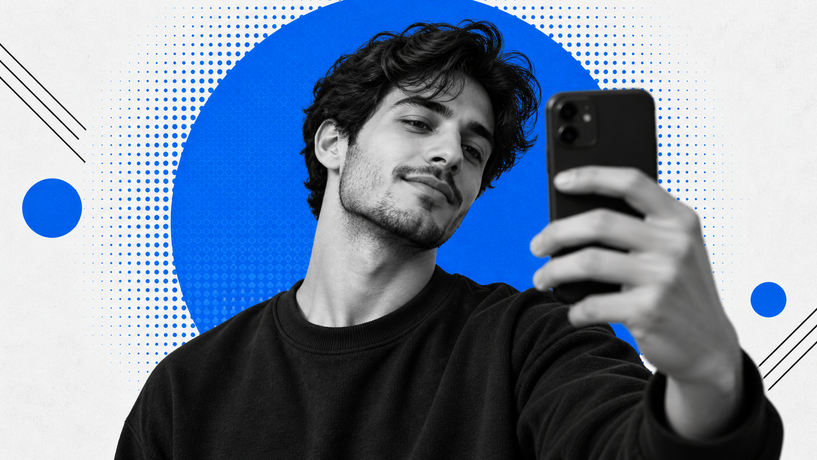Monochrome Selfie Portrait