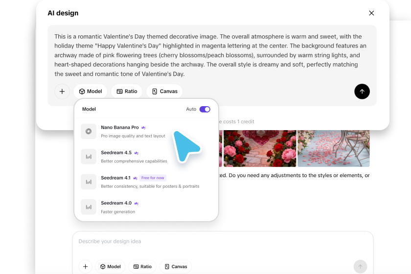 Create Valentine cards 