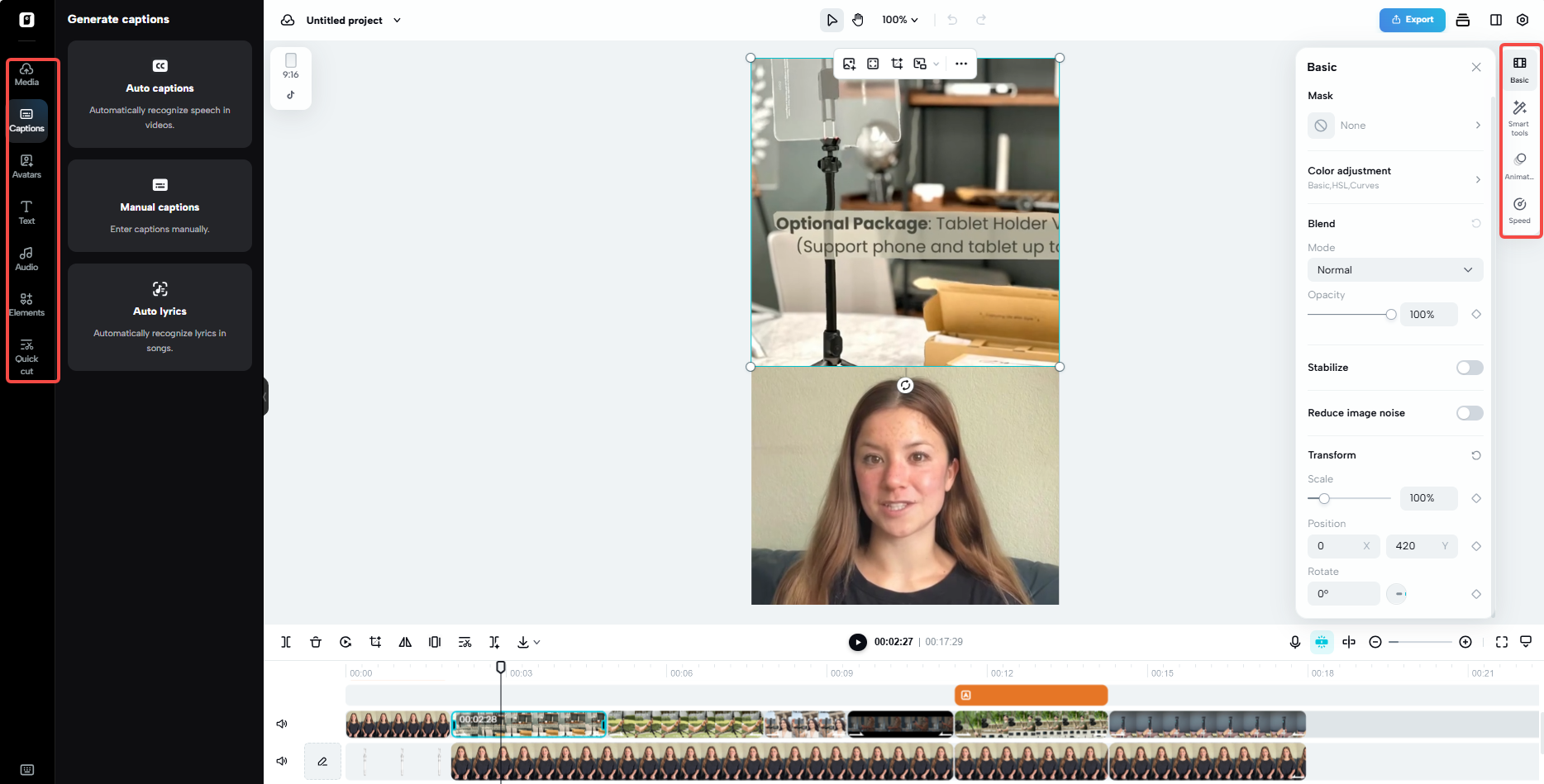 Pippit video editor