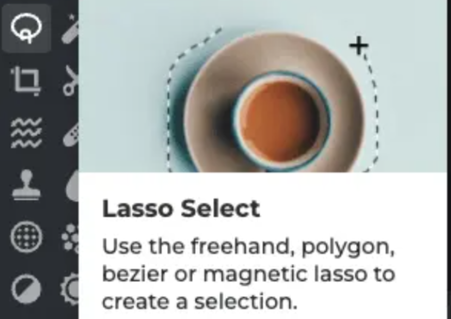 Using the Wand or Lasso tool to remove background in Pixlr