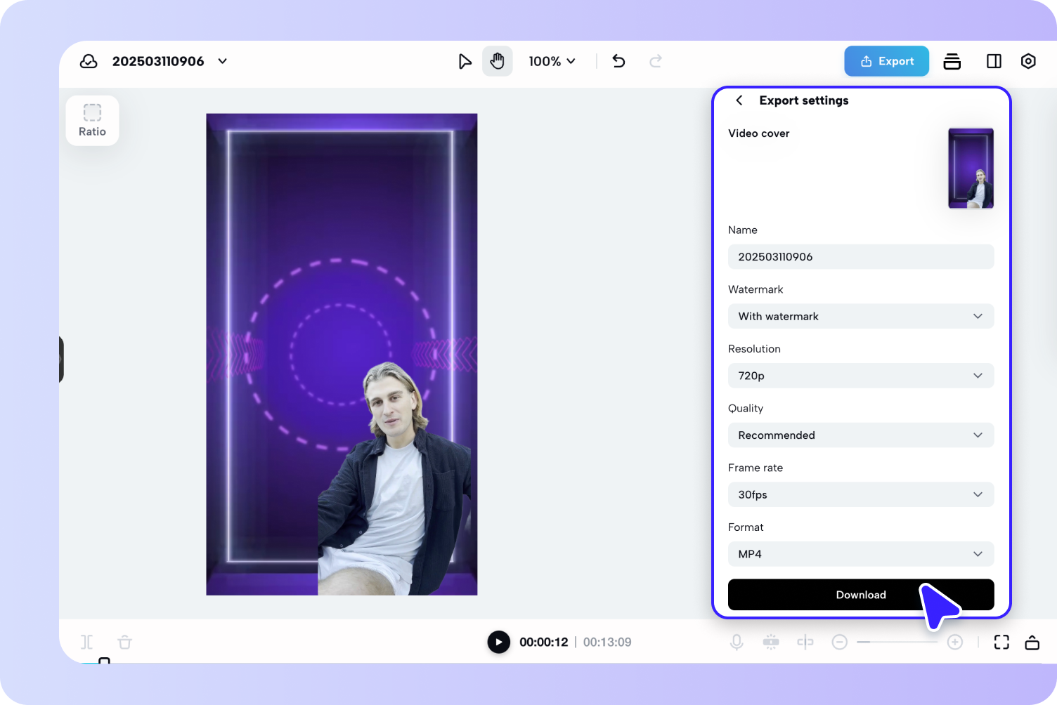 รีวิว & ส่งออกวิดีโอสุดท้าย