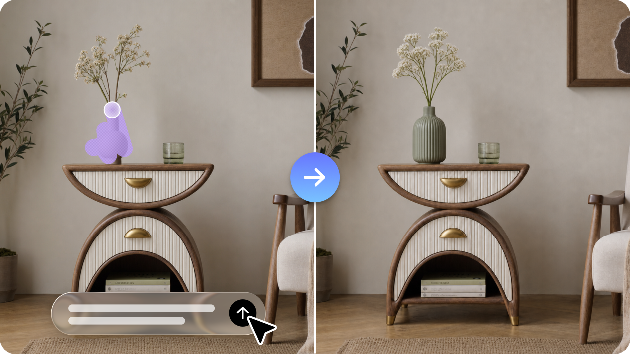 Precisely edit furniture design elements