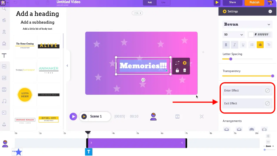 Maak een lyricvideo voor een muziekfestival met Animaker