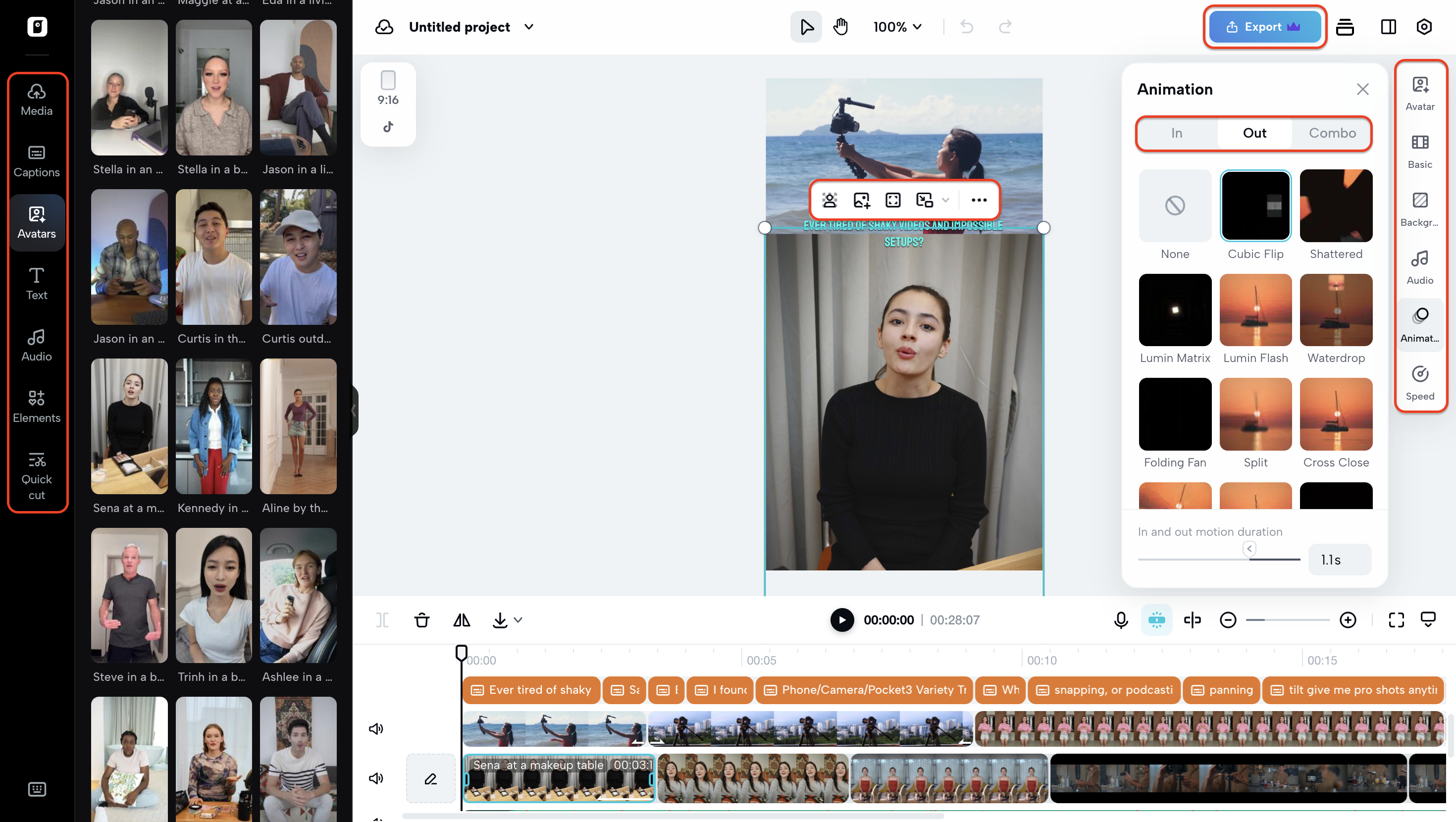 Finalize your product demo with advance editing