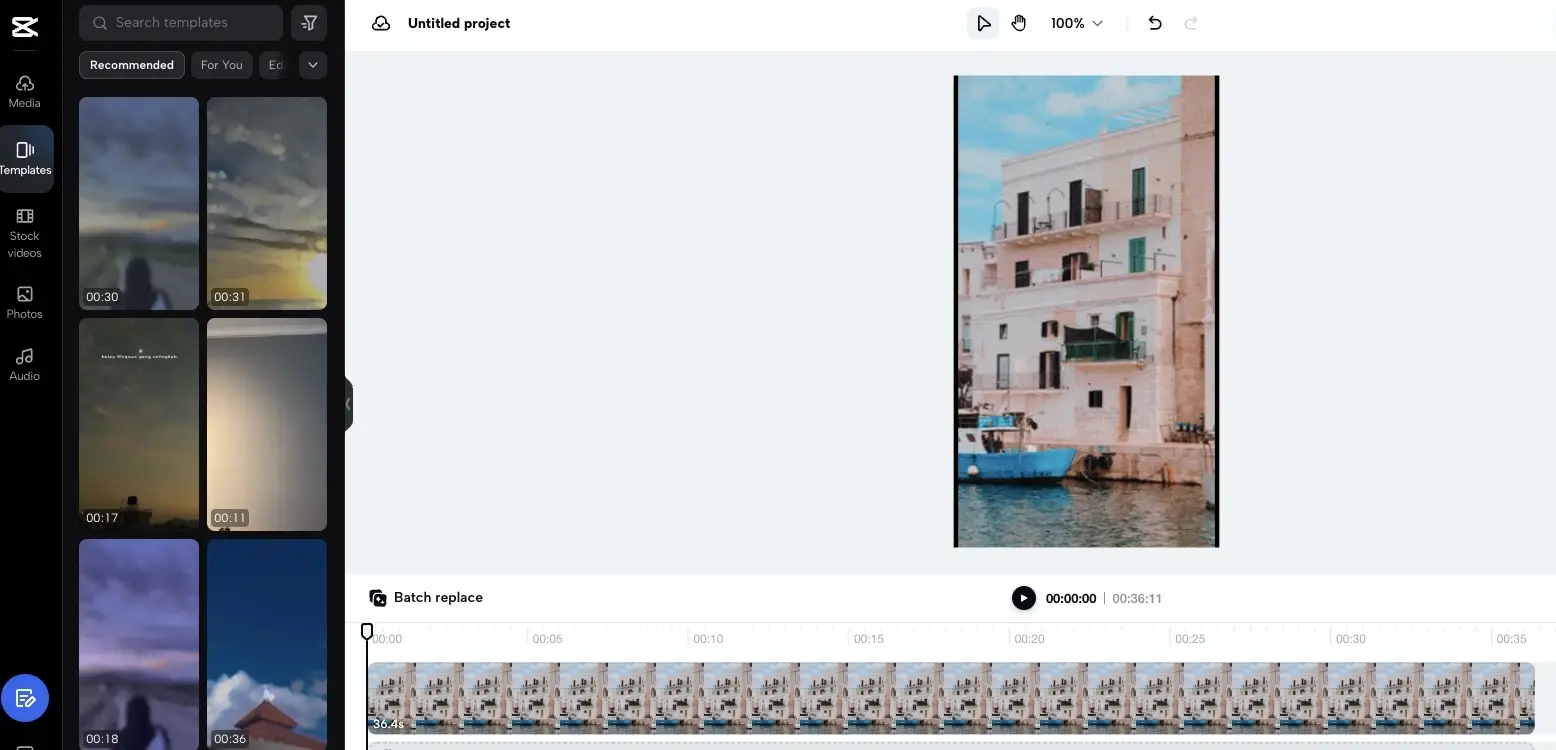 CapCut online video editor