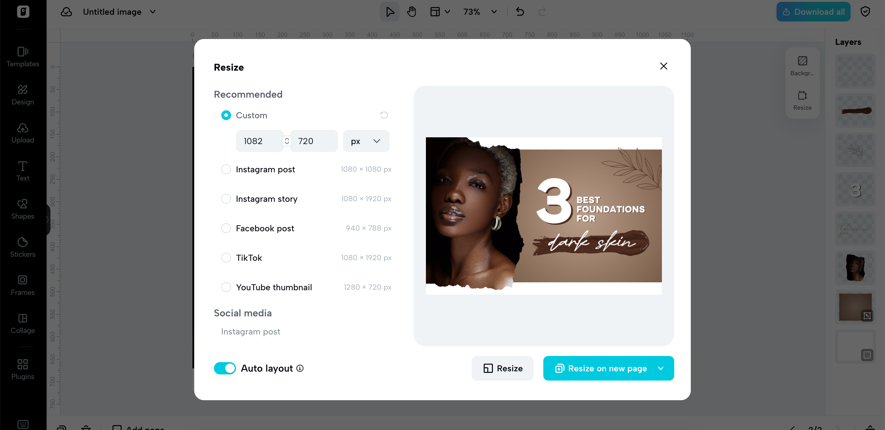 Madaling pag-resize ng imahe