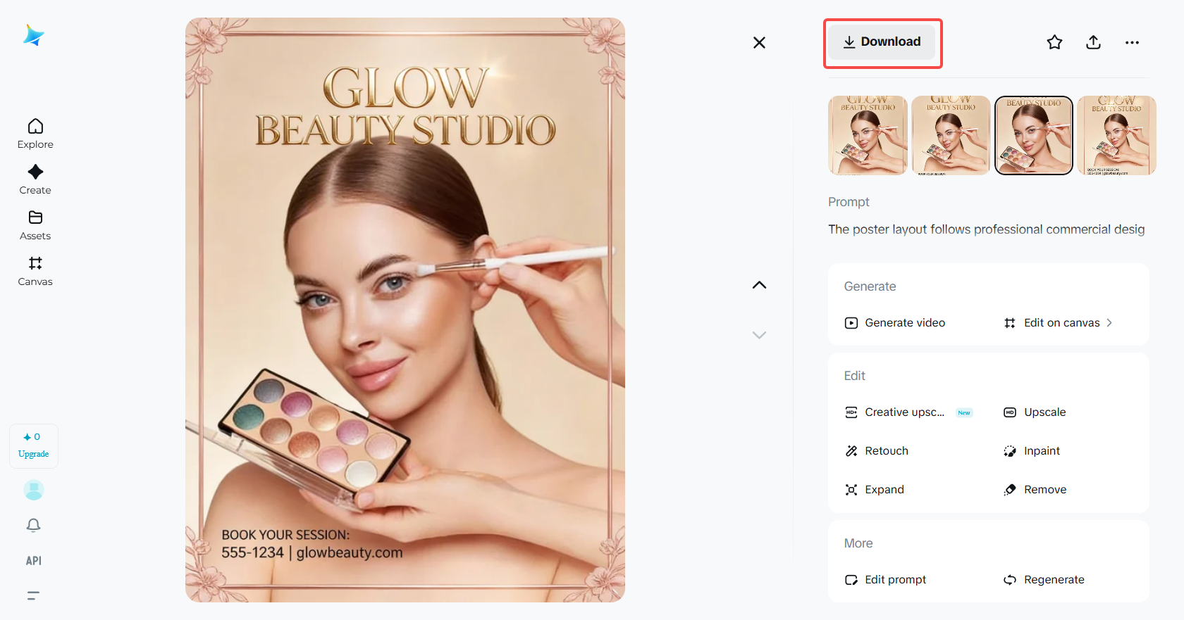 Descargar el póster de maquillaje