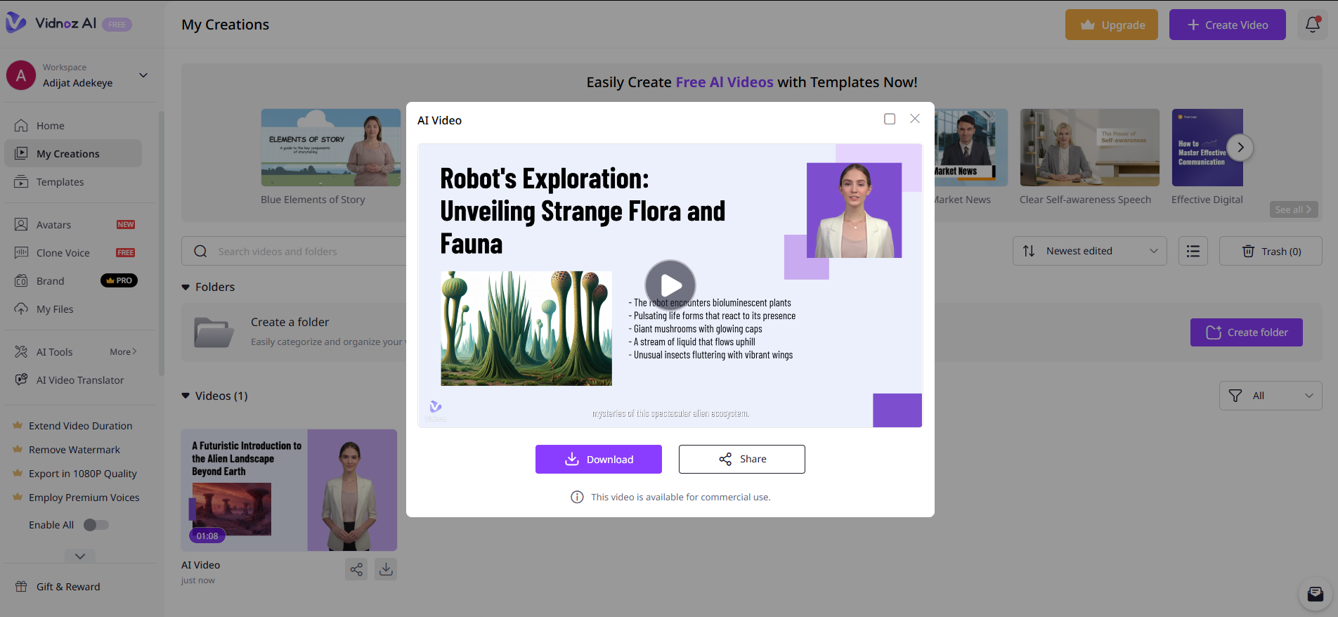text to 3d animation