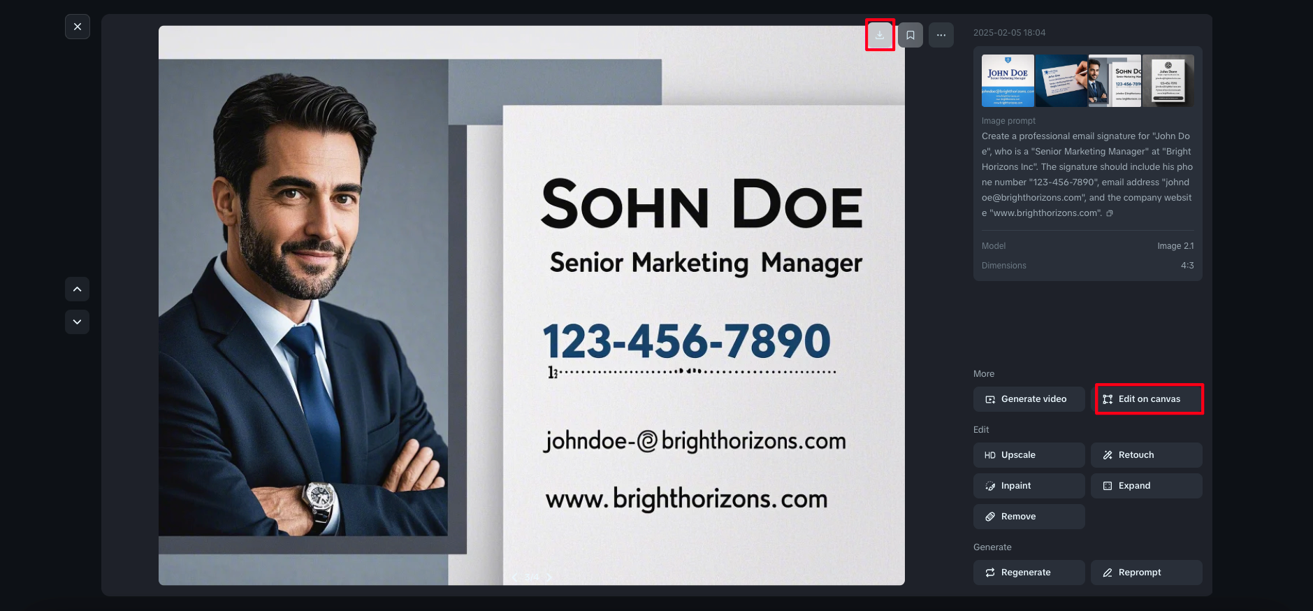 Download your e-mail Signature