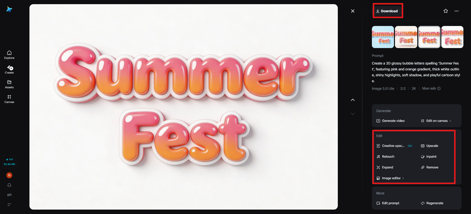 Download the final image