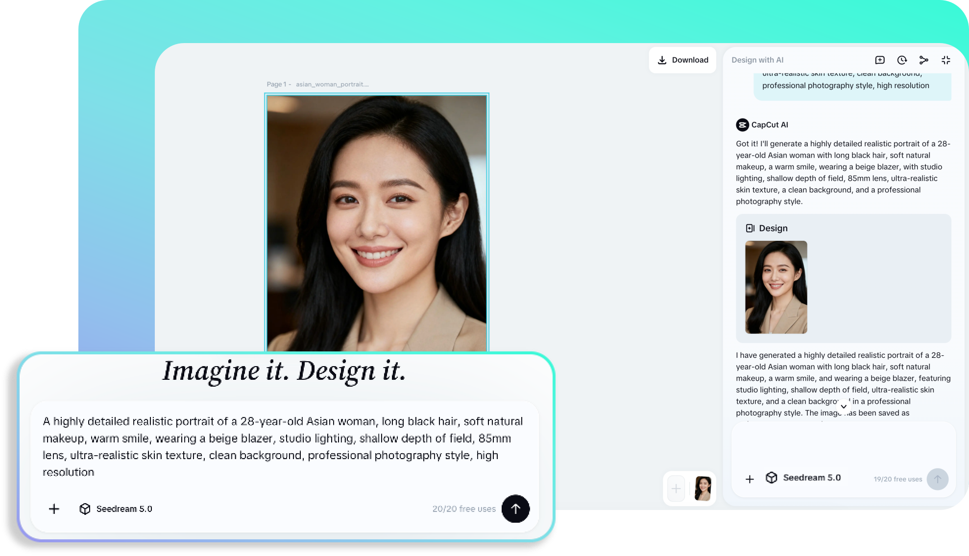 Langkah 2: Hasilkan karakter AI