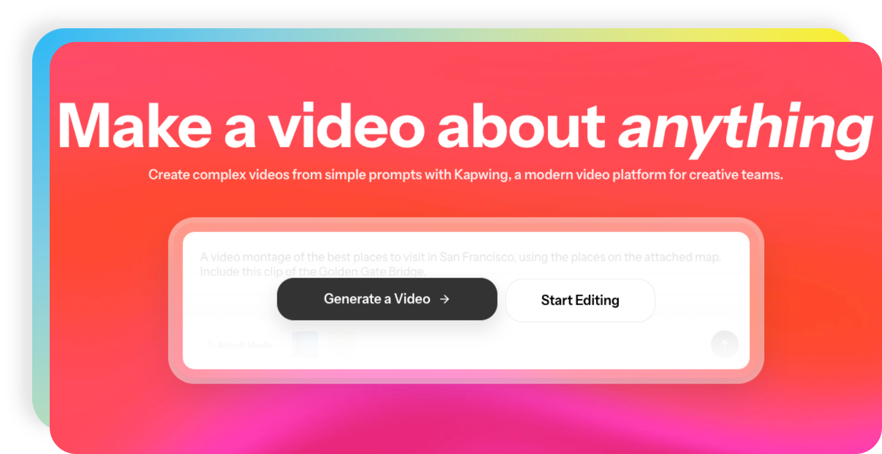 Kapwing: Make a video about anything