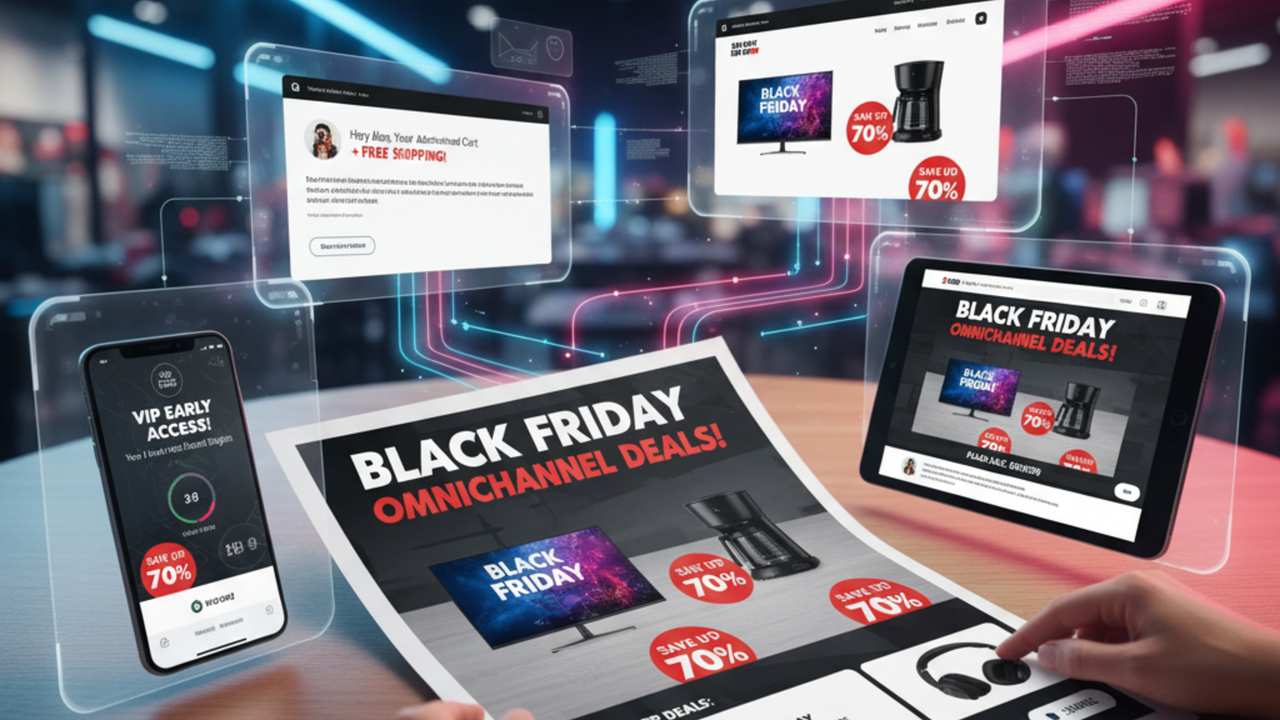 Pendekatan omnichannel untuk reka bentuk risalah Black Friday