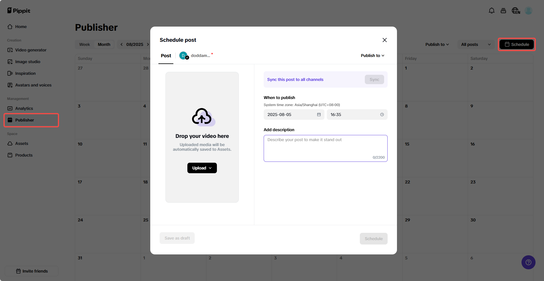 Schedule posts with ease