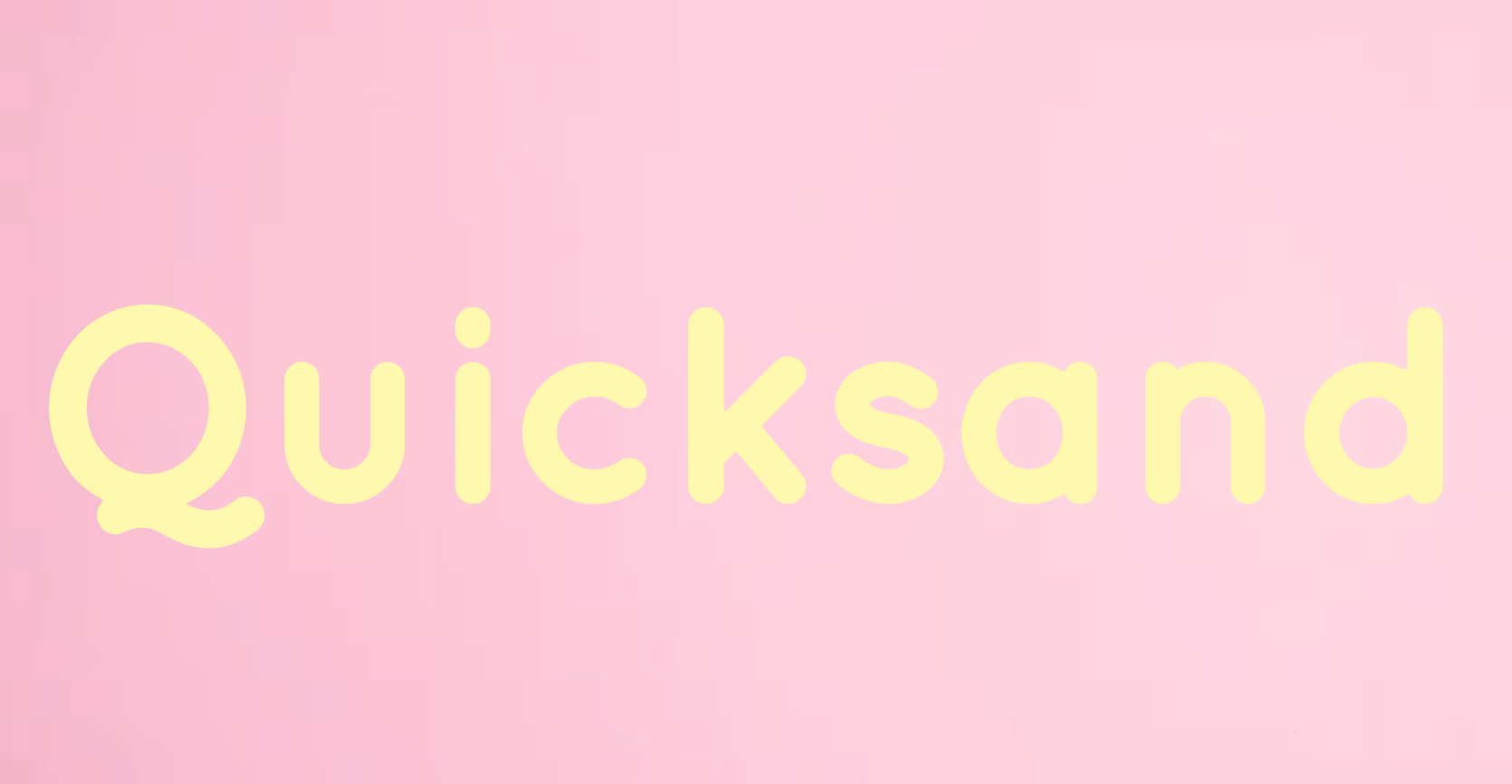 Quicksand Font