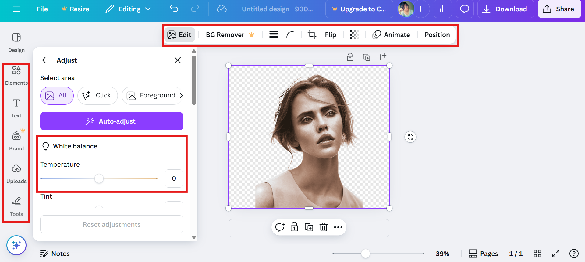 Editar e personalizar