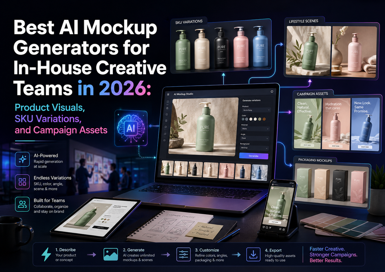 Best AI Mockup Generators for In-House Creative Teams in 2026: Product Visuals, SKU Variations, and Campaign Assets