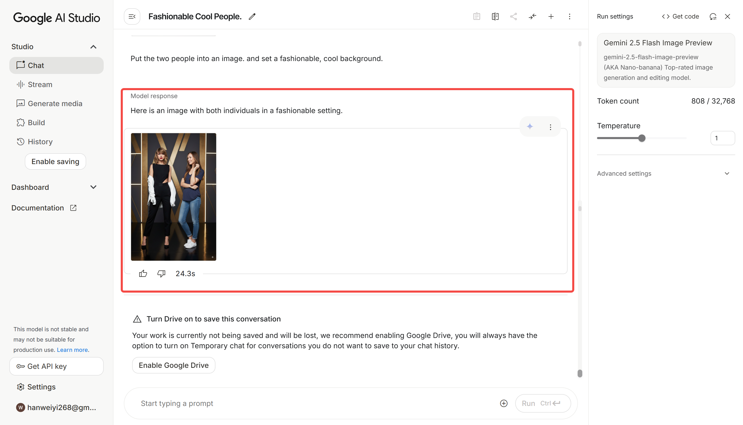 Generování fotografie skupiny idol z Google Banana AI