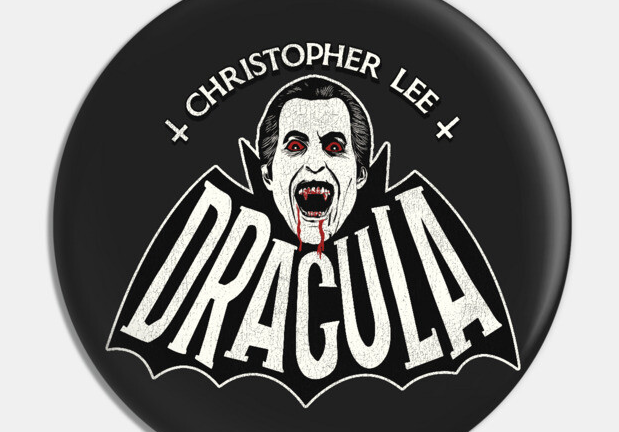Vintage horror vampier logo 's