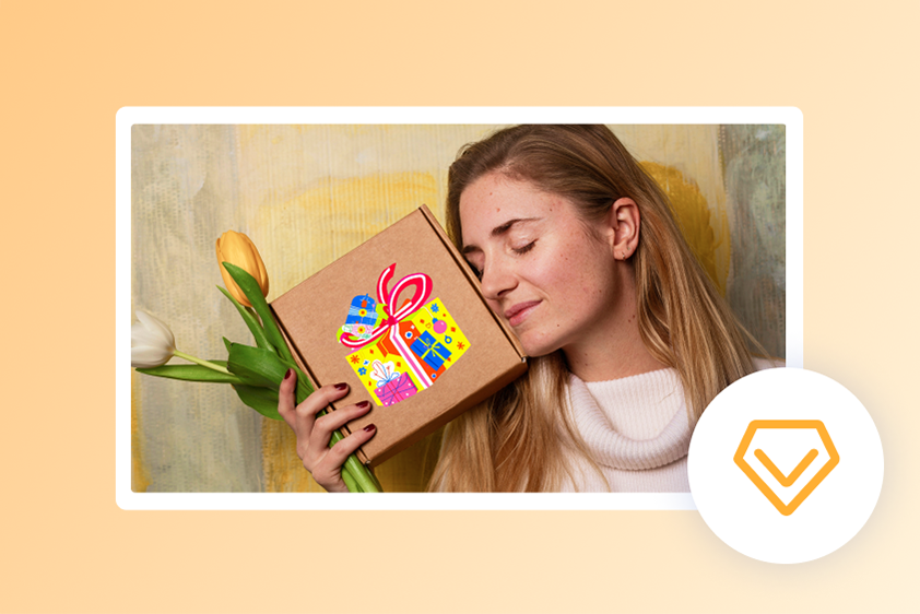 Creador de pegatinas para hacer tus propias pegatinas para regalos.