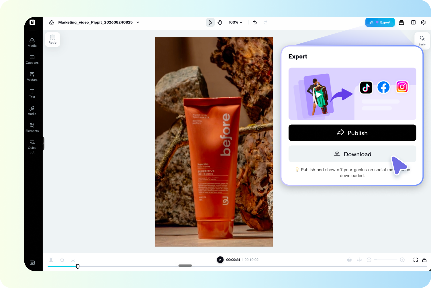 Step 3: Export