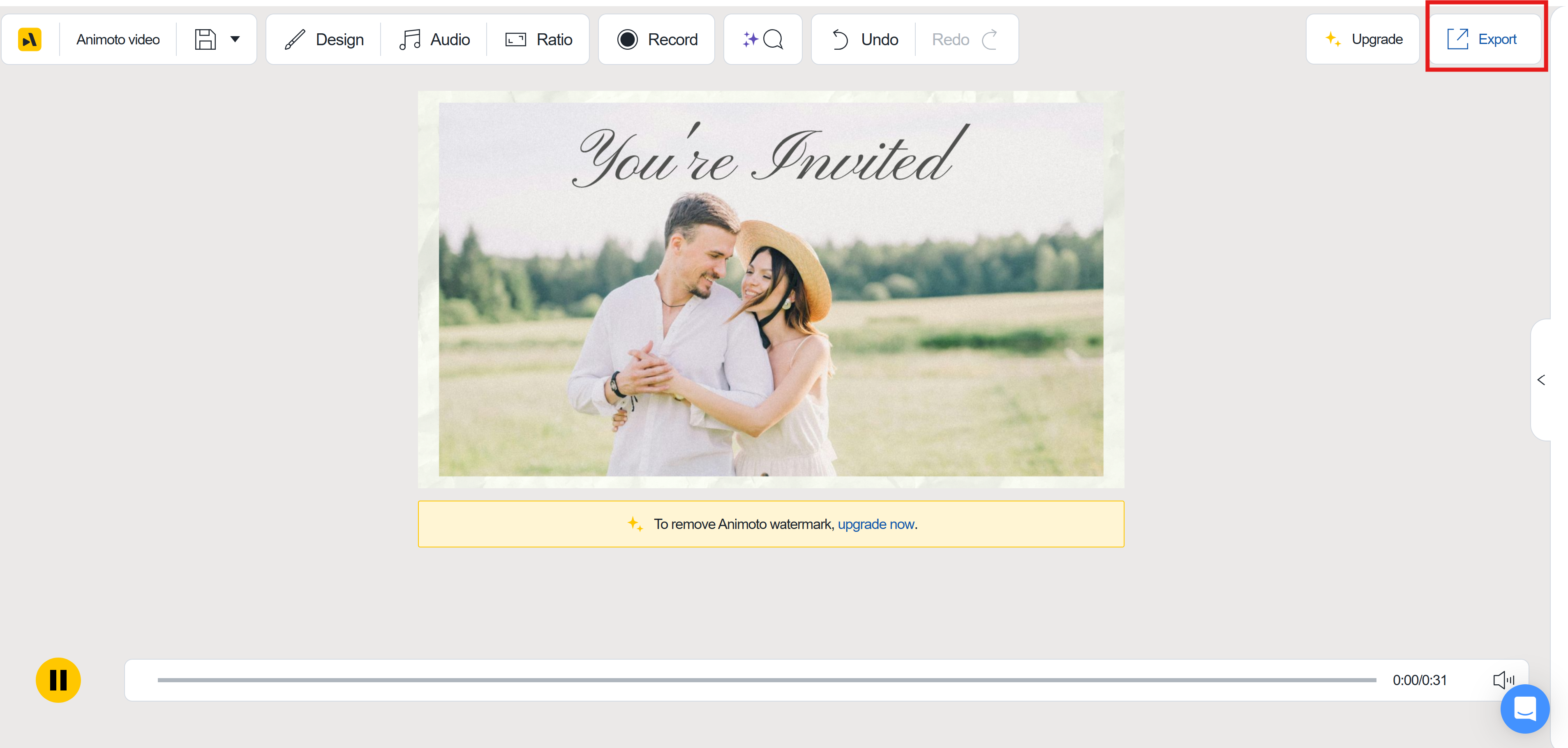 How to make video invitation free
