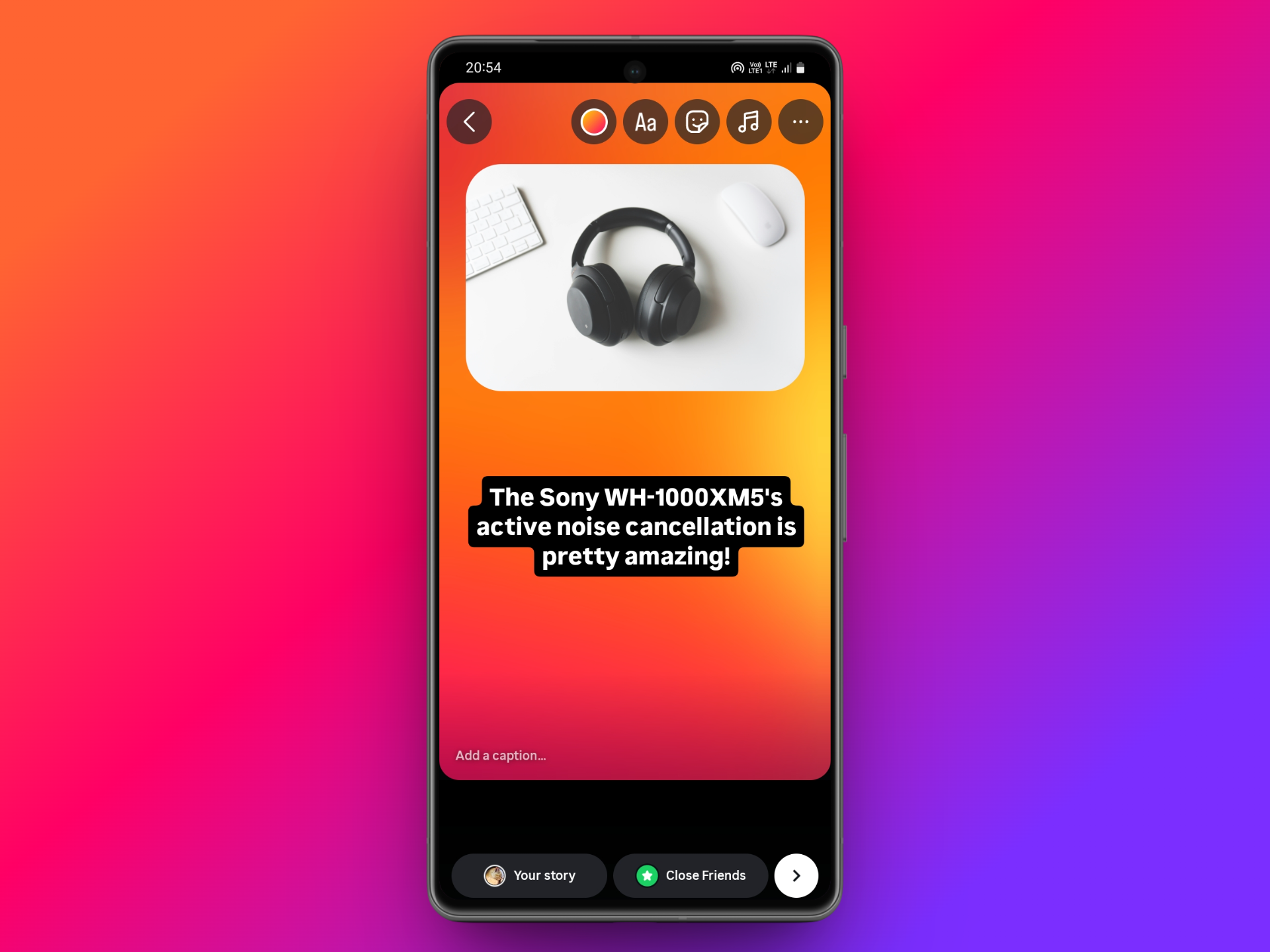 Product showcase/recommendation