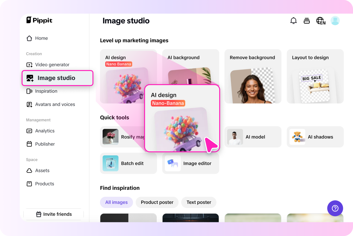 Comece com design AI
