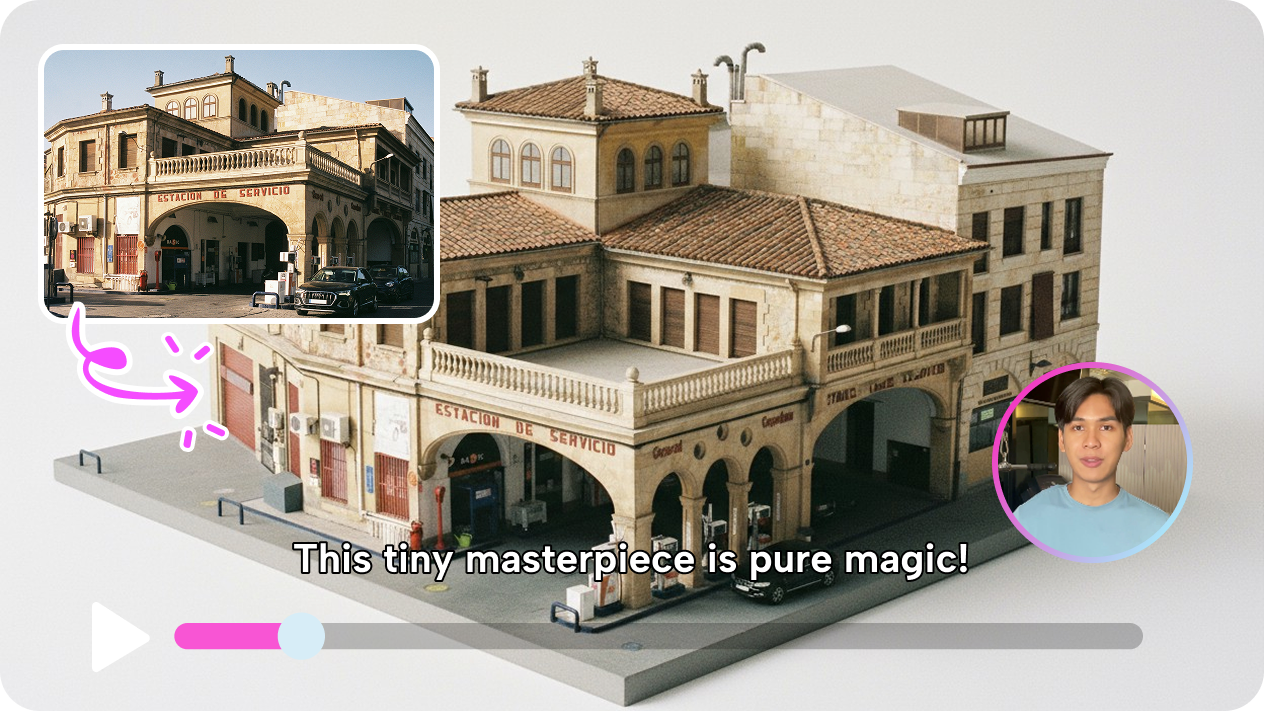 Converting architectural model to video
