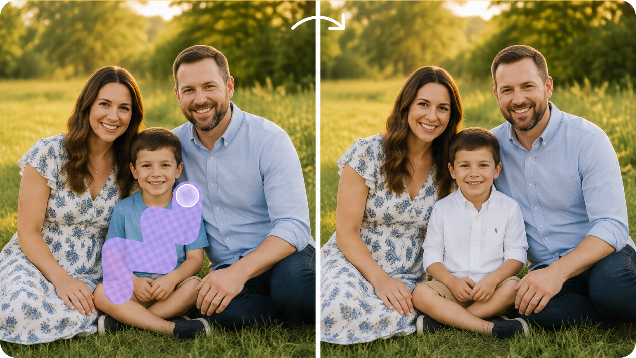 Polish faces and details with targeted AI editing