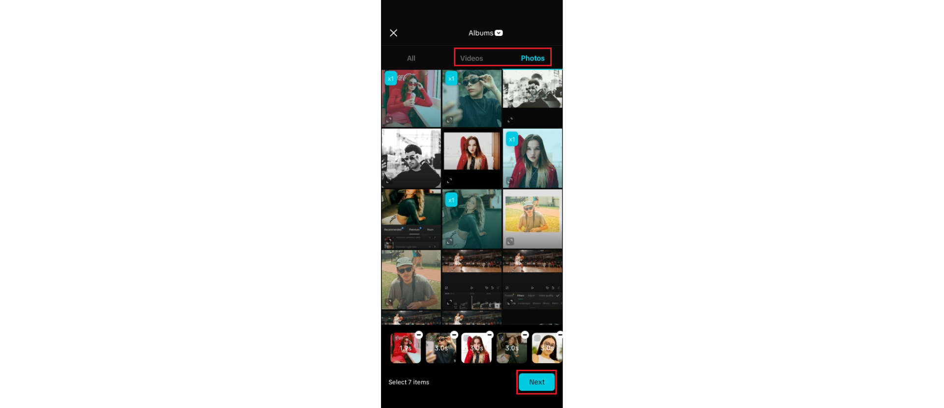 Add photos