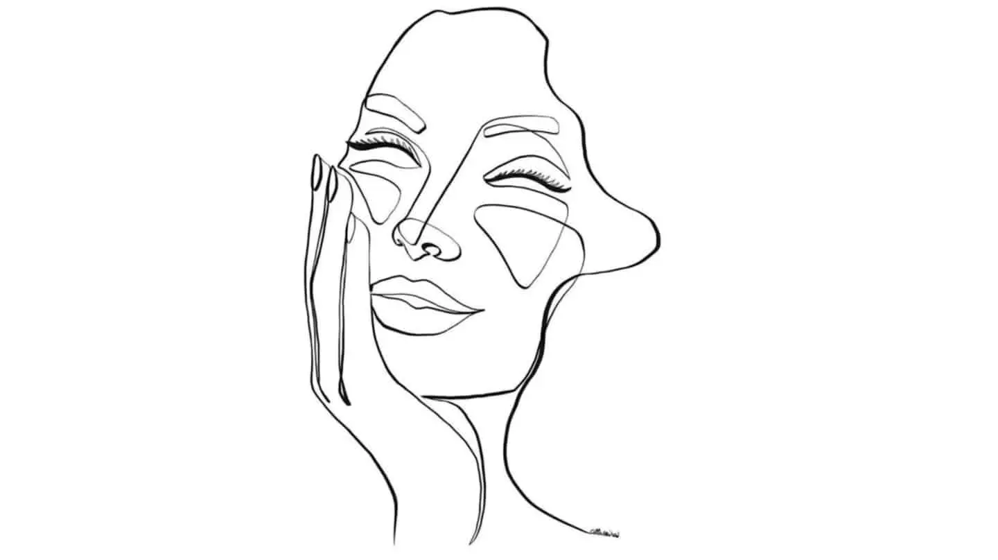 Obraz przedstawiający rysunek line art szkicu