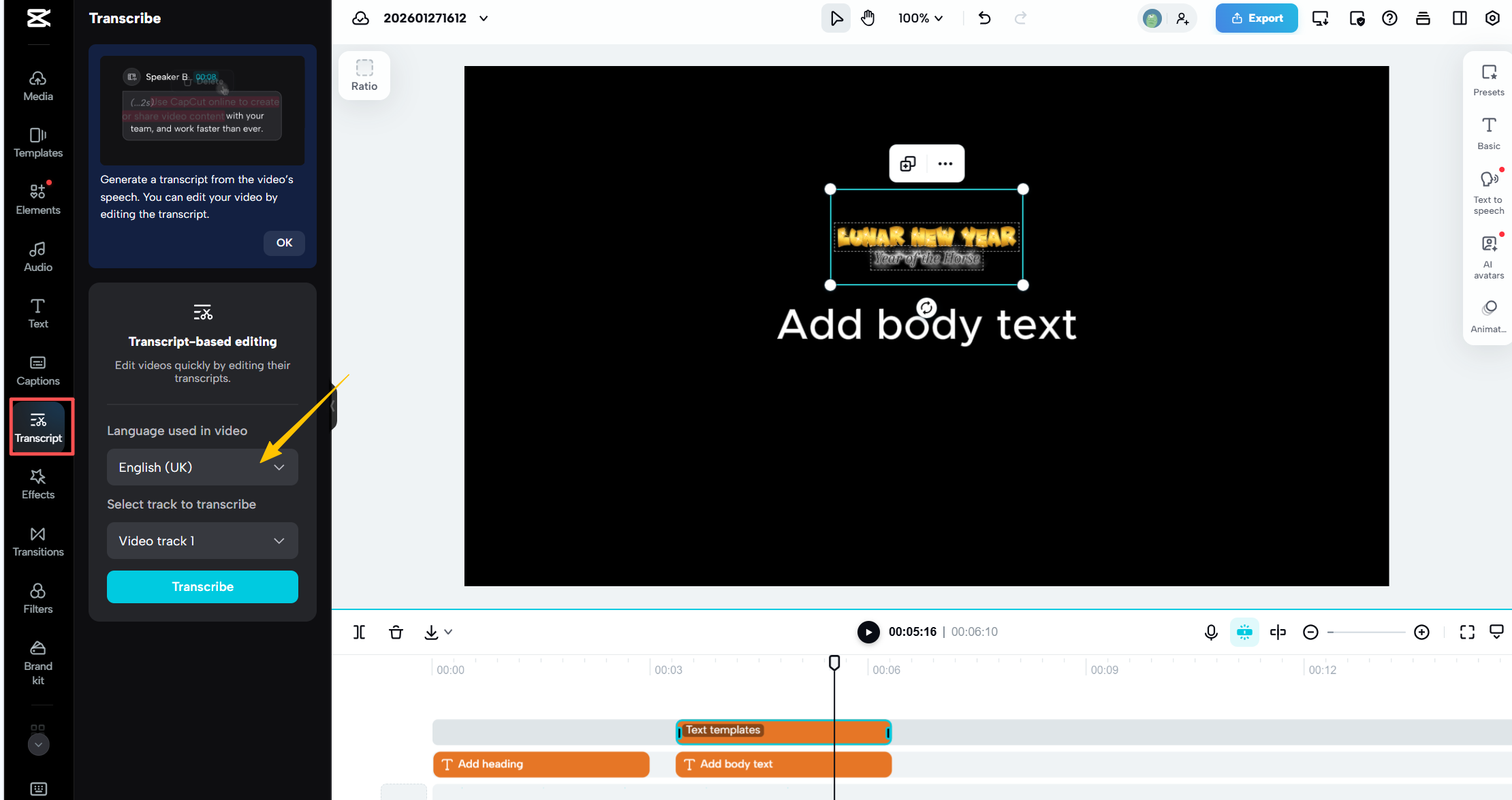 Automaticky mazat nebo upravovat titulky ve webové verzi
