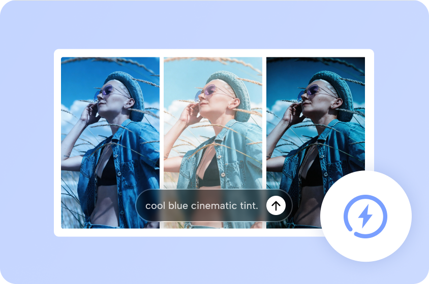 Fast AI image tint editing