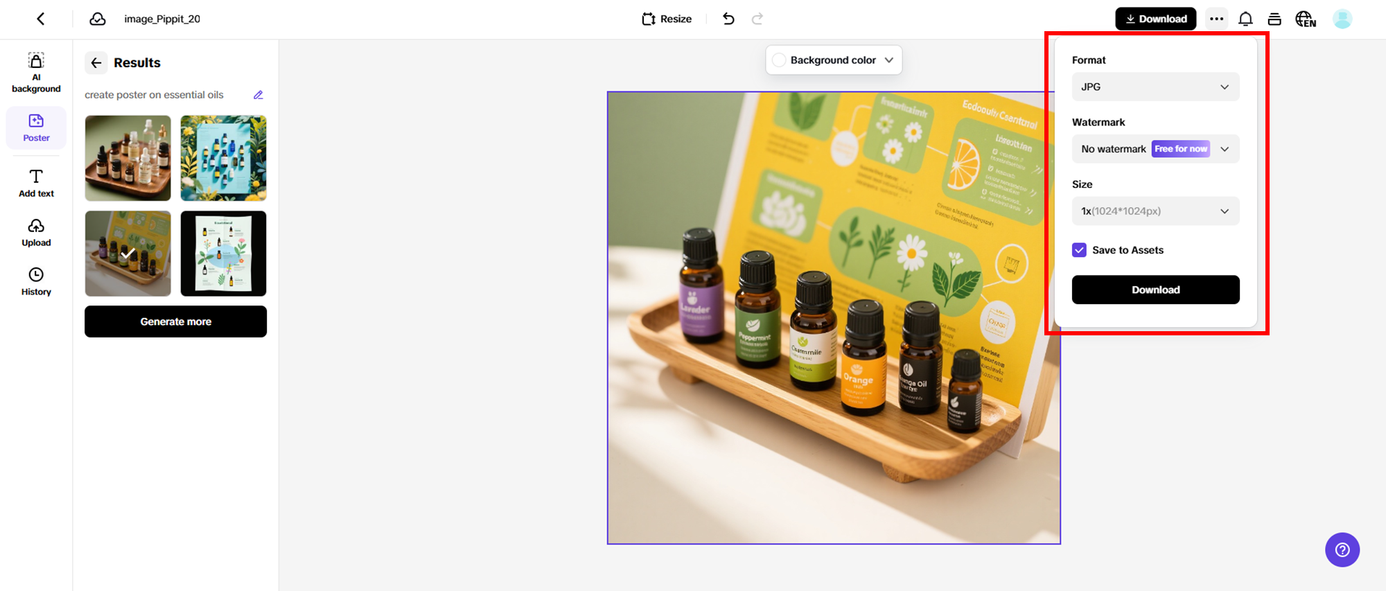 Finalize and export your draft
