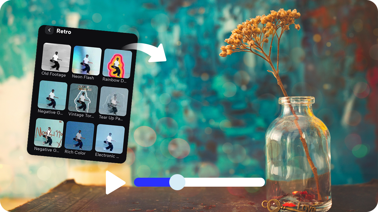 Vintage templates for effortless video creation