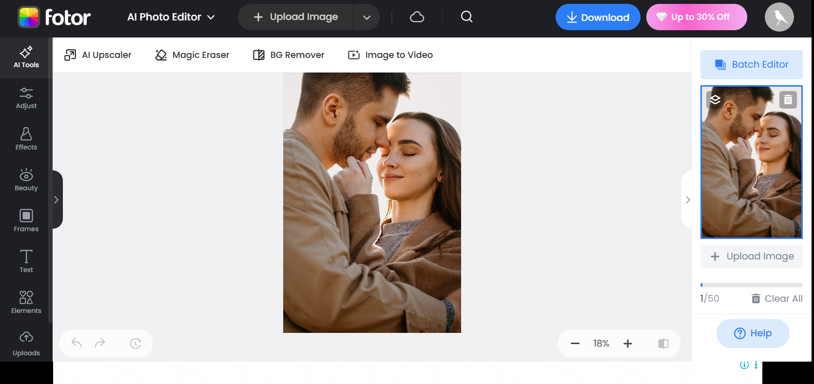 Fotor online photo editor