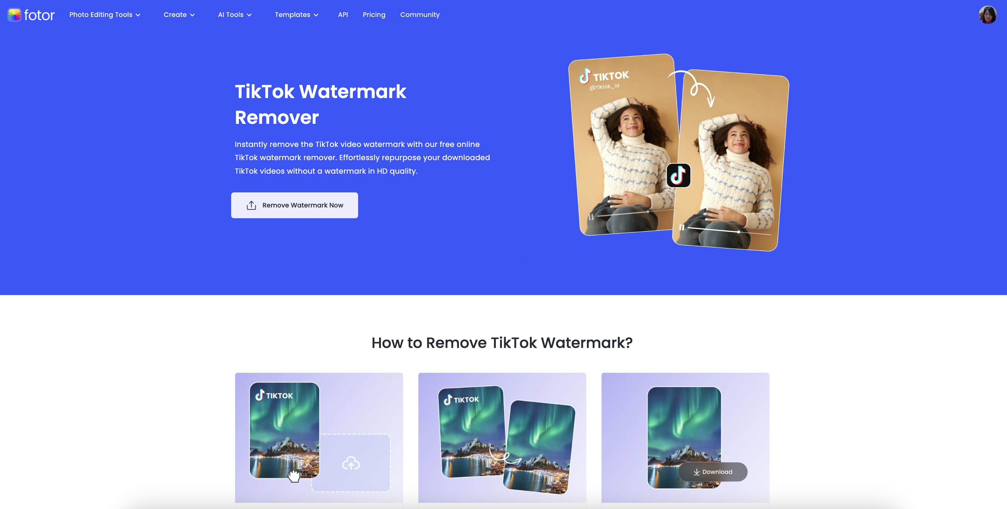 Fotor - TikTok watermark remover