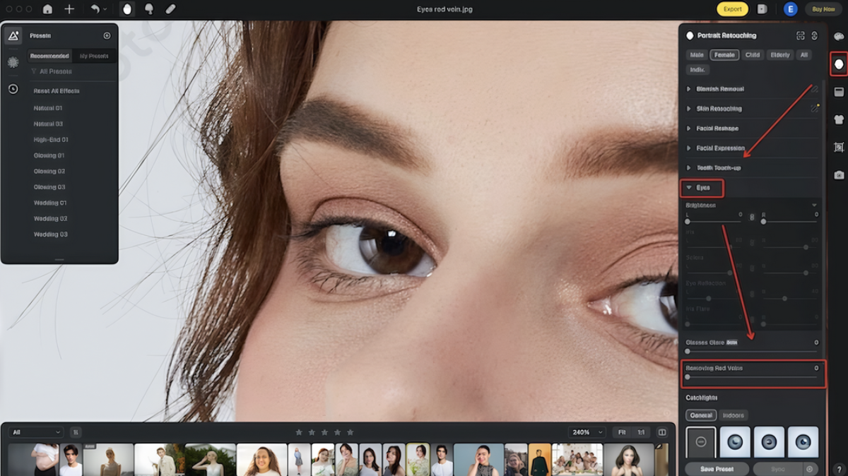 Evoto interface