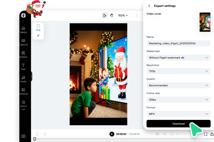 Edit and download