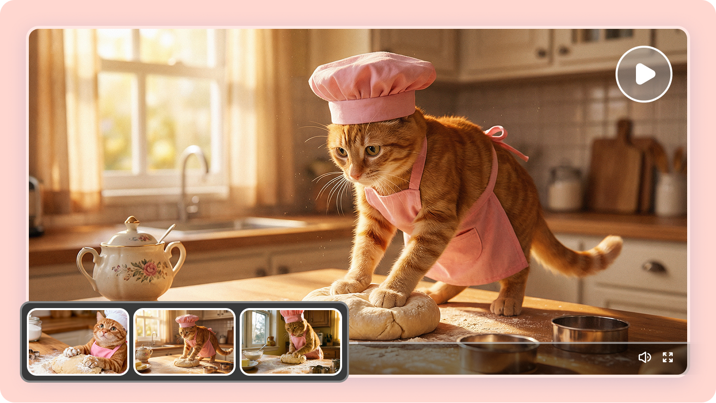 今日簡単に楽しいAI猫の料理動画を作る方法